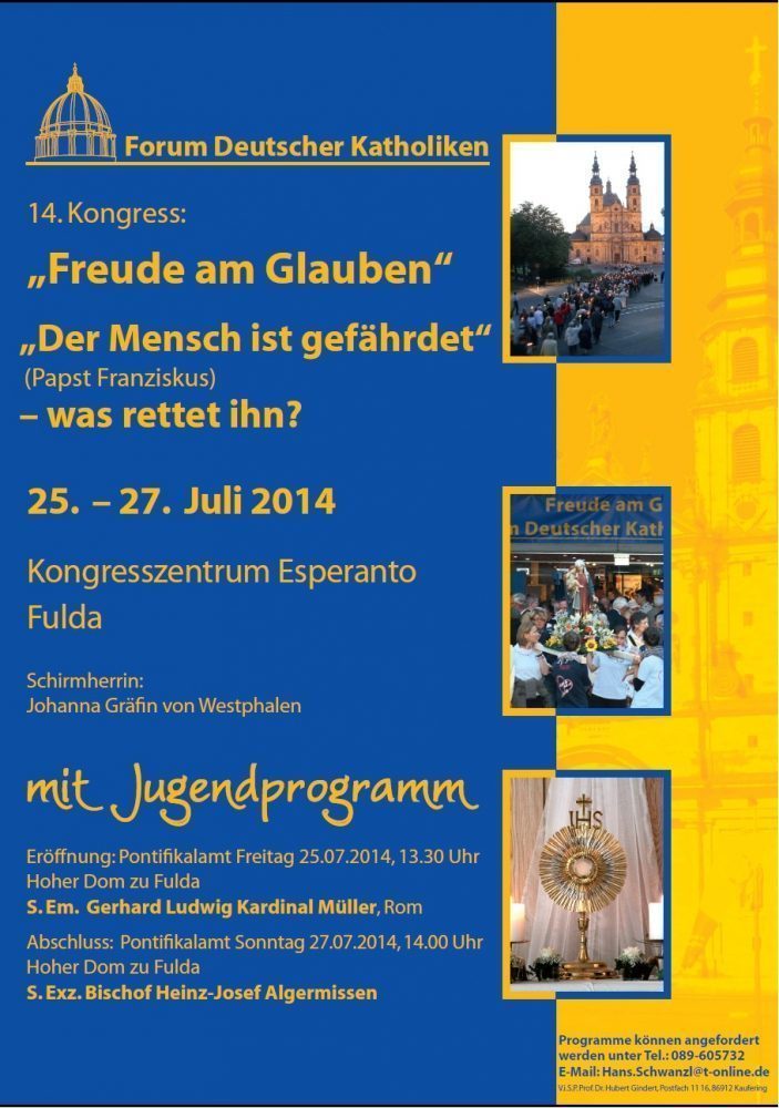 14. Kongress: Freude am Glauben - Großveranstaltung - Fulda