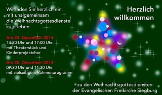 Weihnachsgottesdienst in Siegburg, besonderer Gottesdienst, Siegburg, Nordrhein-Westfalen