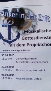 Musikalischer Gottesdienst, besonderer Gottesdienst, Herten Westerholt, Thomaskirche, Nordrhein-Westfalen