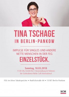 Cafe International: Einzelstück, besonderer Gottesdienst, FeG im Alten Tabakspeicher, Hadlichstraße 44, 13187 Berlin-Pankow