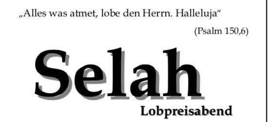 Selah Lobpreisabend - Gebetstreffen - Korb