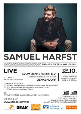 Samuel Harfst Konzert, Konzert, Denkendorf, Baden-Württemberg