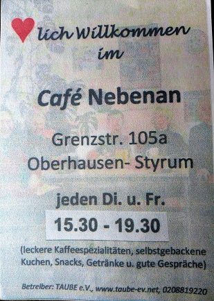 Café nebenan - Kleines oder selbst organisiertes Event - Oberhausen