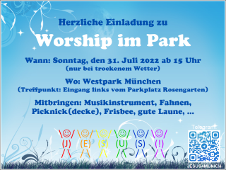 Worship im Park, Kleines oder selbst organisiertes Event, München, Bayern