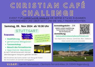 Christian Café Challenge goes to Stuttgart am Samstag, den 09.11.24, Gruppenevent, Stuttgart, Baden-Württemberg